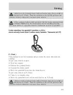 Предварительный просмотр 201 страницы Ford 2006 Escape Hybrid Owner'S Manual