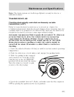 Предварительный просмотр 285 страницы Ford 2006 Escape Hybrid Owner'S Manual