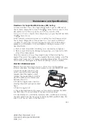 Предварительный просмотр 256 страницы Ford 2006 Five Hundred Owner'S Manual