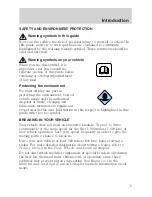 Предварительный просмотр 5 страницы Ford 2006 Freestar Owner'S Manual