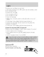 Предварительный просмотр 44 страницы Ford 2006 Freestar Owner'S Manual