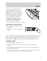 Предварительный просмотр 47 страницы Ford 2006 Freestar Owner'S Manual