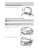 Предварительный просмотр 110 страницы Ford 2006 Freestar Owner'S Manual