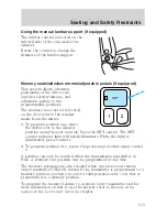 Предварительный просмотр 113 страницы Ford 2006 Freestar Owner'S Manual