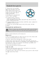 Предварительный просмотр 244 страницы Ford 2006 Freestar Owner'S Manual