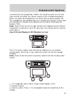 Предварительный просмотр 33 страницы Ford 2006 Freestyle User Manual