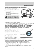 Предварительный просмотр 65 страницы Ford 2006 Freestyle User Manual