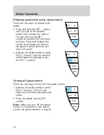 Предварительный просмотр 72 страницы Ford 2006 Freestyle User Manual