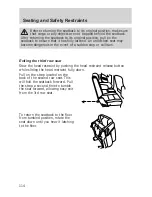 Предварительный просмотр 114 страницы Ford 2006 Freestyle User Manual