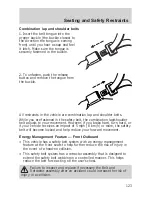 Предварительный просмотр 123 страницы Ford 2006 Freestyle User Manual