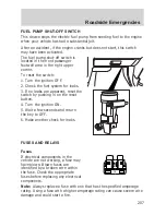 Предварительный просмотр 207 страницы Ford 2006 Freestyle User Manual