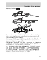 Предварительный просмотр 227 страницы Ford 2006 Freestyle User Manual