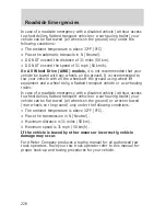 Предварительный просмотр 228 страницы Ford 2006 Freestyle User Manual