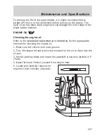 Предварительный просмотр 247 страницы Ford 2006 Freestyle User Manual