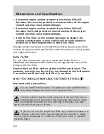 Предварительный просмотр 258 страницы Ford 2006 Freestyle User Manual