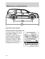 Предварительный просмотр 276 страницы Ford 2006 Freestyle User Manual