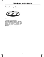 Предварительный просмотр 73 страницы Ford 2006 Mondeo Owner'S Handbook Manual