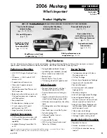 Предварительный просмотр 3 страницы Ford 2006 Mustang Owner'S Manual