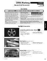 Предварительный просмотр 29 страницы Ford 2006 Mustang Owner'S Manual