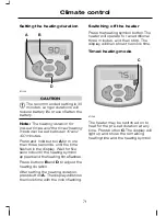 Предварительный просмотр 73 страницы Ford 2006 Transit Owner'S Handbook Manual