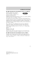 Предварительный просмотр 313 страницы Ford 2007 Explorer Owner'S Manual