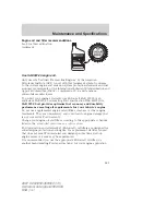 Предварительный просмотр 261 страницы Ford 2007 F-250 Super Duty Pickup Owner'S Manual