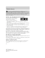 Preview for 74 page of Ford 2007 Navigator (Spanish) Owner'S Manual