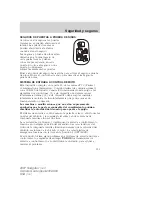 Preview for 133 page of Ford 2007 Navigator (Spanish) Owner'S Manual