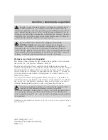 Preview for 171 page of Ford 2007 Navigator (Spanish) Owner'S Manual