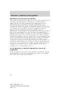 Preview for 174 page of Ford 2007 Navigator (Spanish) Owner'S Manual