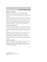 Preview for 219 page of Ford 2007 Navigator (Spanish) Owner'S Manual