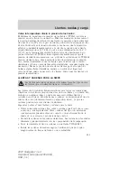 Preview for 231 page of Ford 2007 Navigator (Spanish) Owner'S Manual