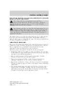 Preview for 239 page of Ford 2007 Navigator (Spanish) Owner'S Manual