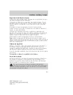 Preview for 245 page of Ford 2007 Navigator (Spanish) Owner'S Manual