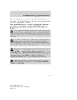 Preview for 341 page of Ford 2007 Navigator (Spanish) Owner'S Manual