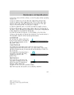 Предварительный просмотр 217 страницы Ford 2007 Taurus Owner'S Manual