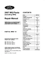 Ford 2007 WQ Fiesta Repair Manual предпросмотр