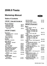 Preview for 3 page of Ford 2007 WQ Fiesta Repair Manual