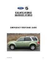 Ford 2008 Escape Hybrid Emergency Response Manual предпросмотр