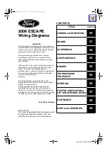 Предварительный просмотр 1 страницы Ford 2008 Escape Wiring Diagrams