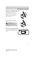 Предварительный просмотр 107 страницы Ford 2008 Explorer Sport Trac Owner'S Manual