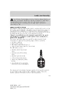 Предварительный просмотр 123 страницы Ford 2008 Sable Owner'S Manual