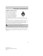 Предварительный просмотр 279 страницы Ford 2008 Sable Owner'S Manual