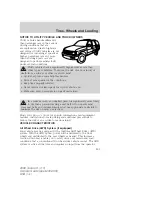 Предварительный просмотр 209 страницы Ford 2008 Taurus X Owner'S Manual