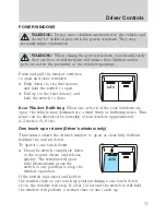 Предварительный просмотр 72 страницы Ford 2009 Edge Owner'S Manual