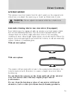 Предварительный просмотр 74 страницы Ford 2009 Edge Owner'S Manual