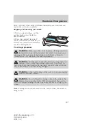 Предварительный просмотр 207 страницы Ford 2009 Mustang Owner'S Manual