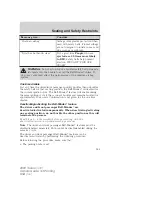 Preview for 165 page of Ford 2009 Taurus X Owner'S Manual