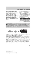 Preview for 223 page of Ford 2009 Taurus X Owner'S Manual