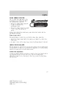 Предварительный просмотр 37 страницы Ford 2009 Town Car Owner'S Manual